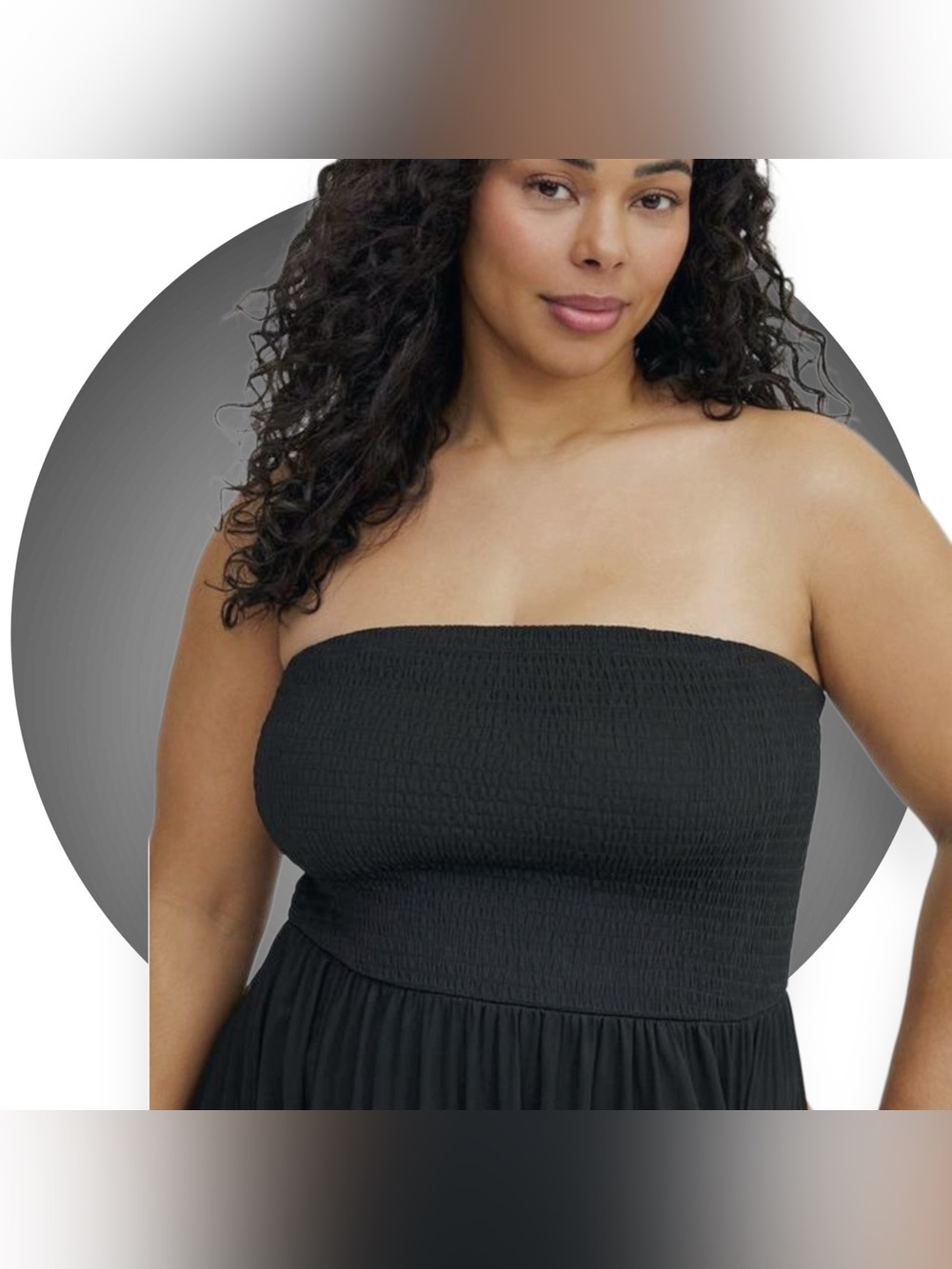 NWT • TORRID • MESH SMOCKED SWIM Mesh MAXI COVER-UP - Picture 3 of 8